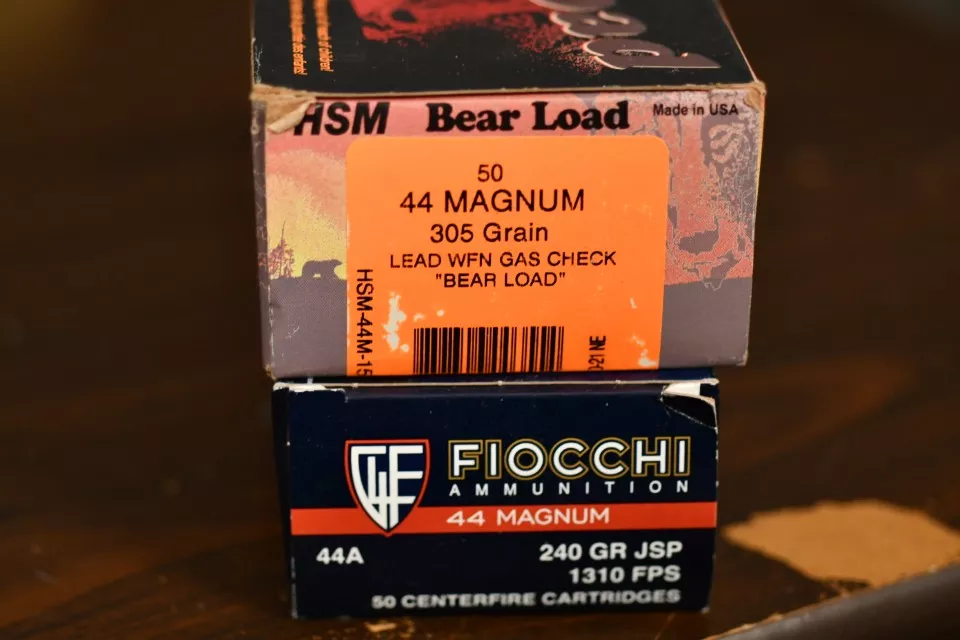 100 rds. of .44 mag. cal. ammunition, HSM, Fiocchi