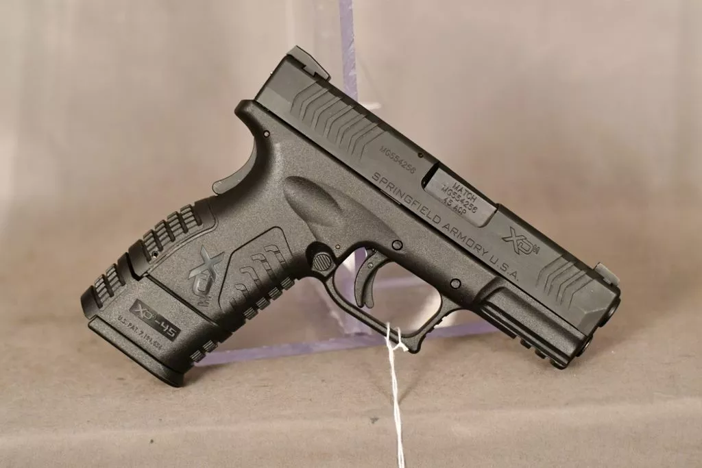 Springfield XDM-45 Compact, .45 acp cal. auto pistol, Black, 3.8" barrel, 2 mags, Access., Box, Croatia